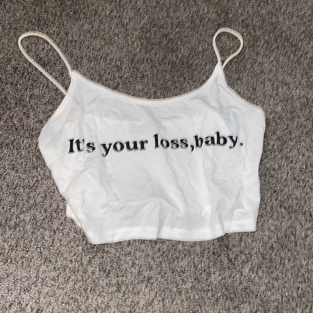White tank top